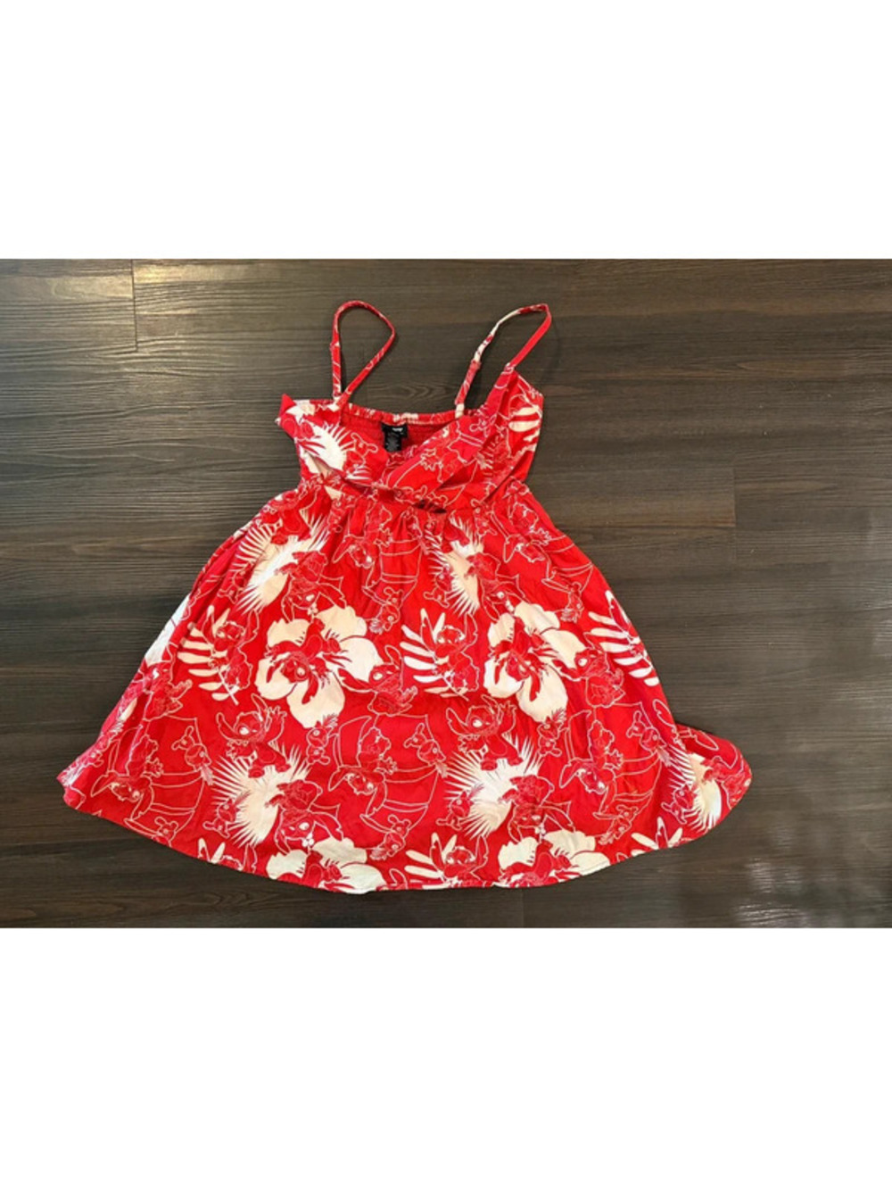 Disney stitch floral print her universe flared sundress xs